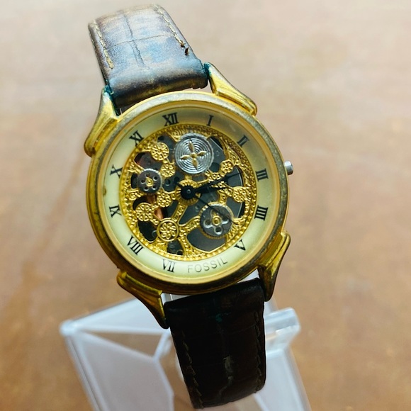 Fossil Accessories - 1995 FOSSIL SKELETON WATCH SK-5139